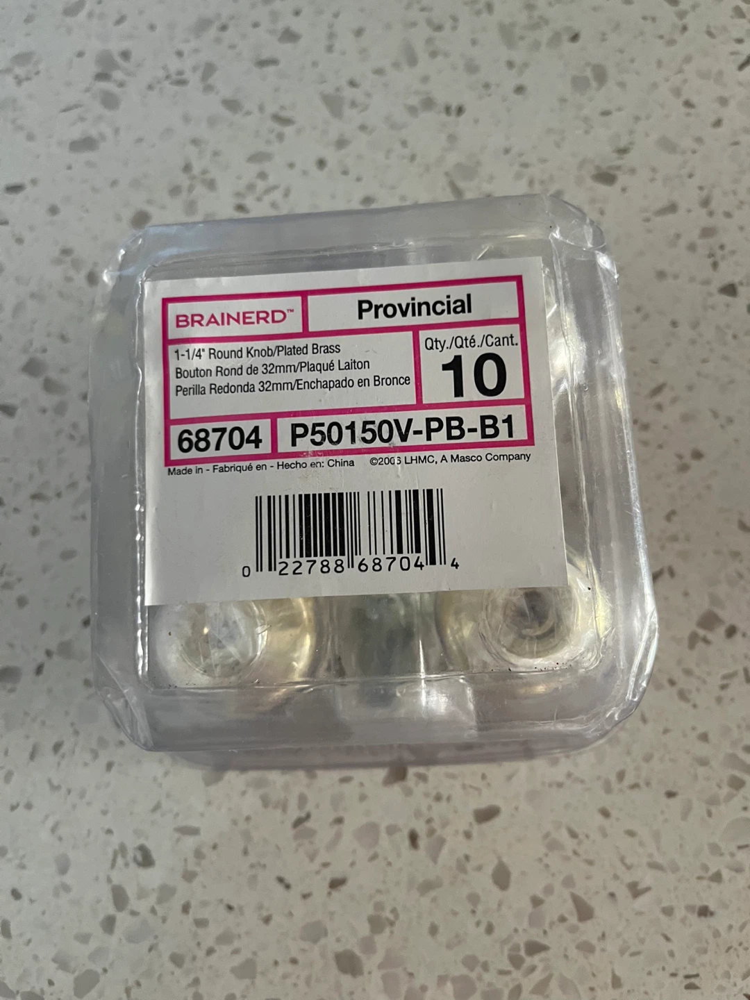 Brainerd Provincial 1-1/4" Round Knob (10 Pack) - photo 2