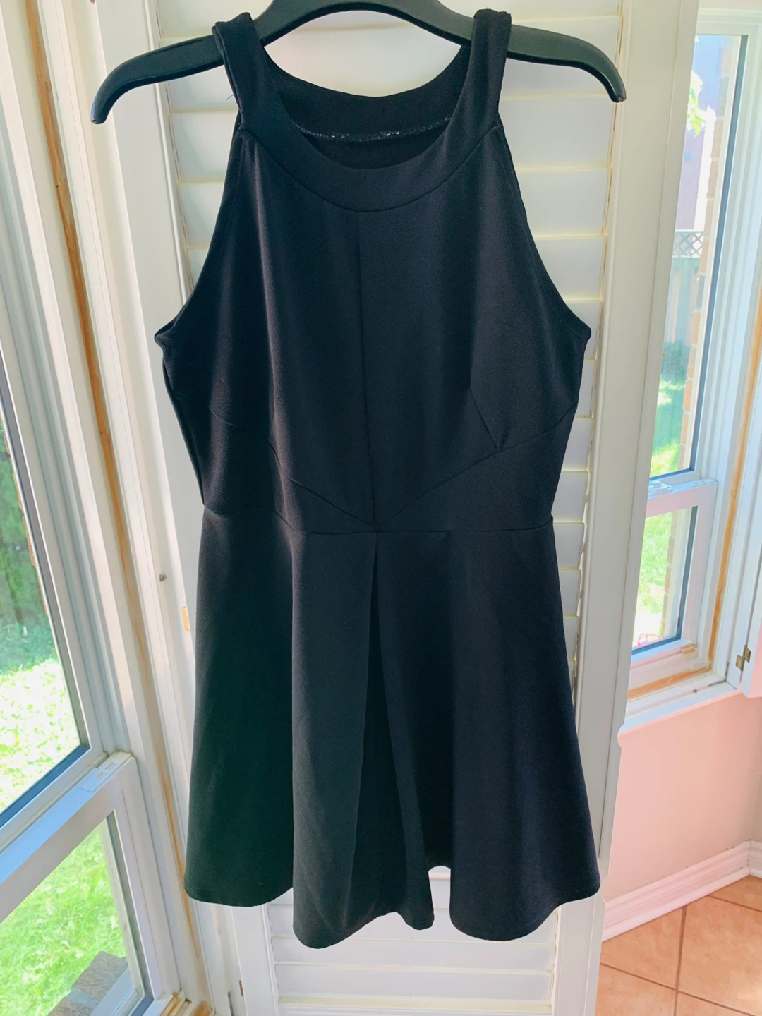 Women Simple Black Dress (S/M)