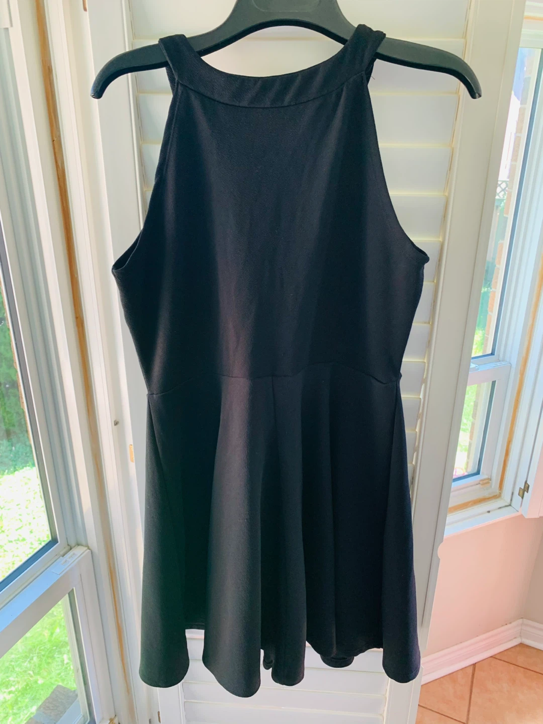 Women Simple Black Dress (S/M) - photo 2