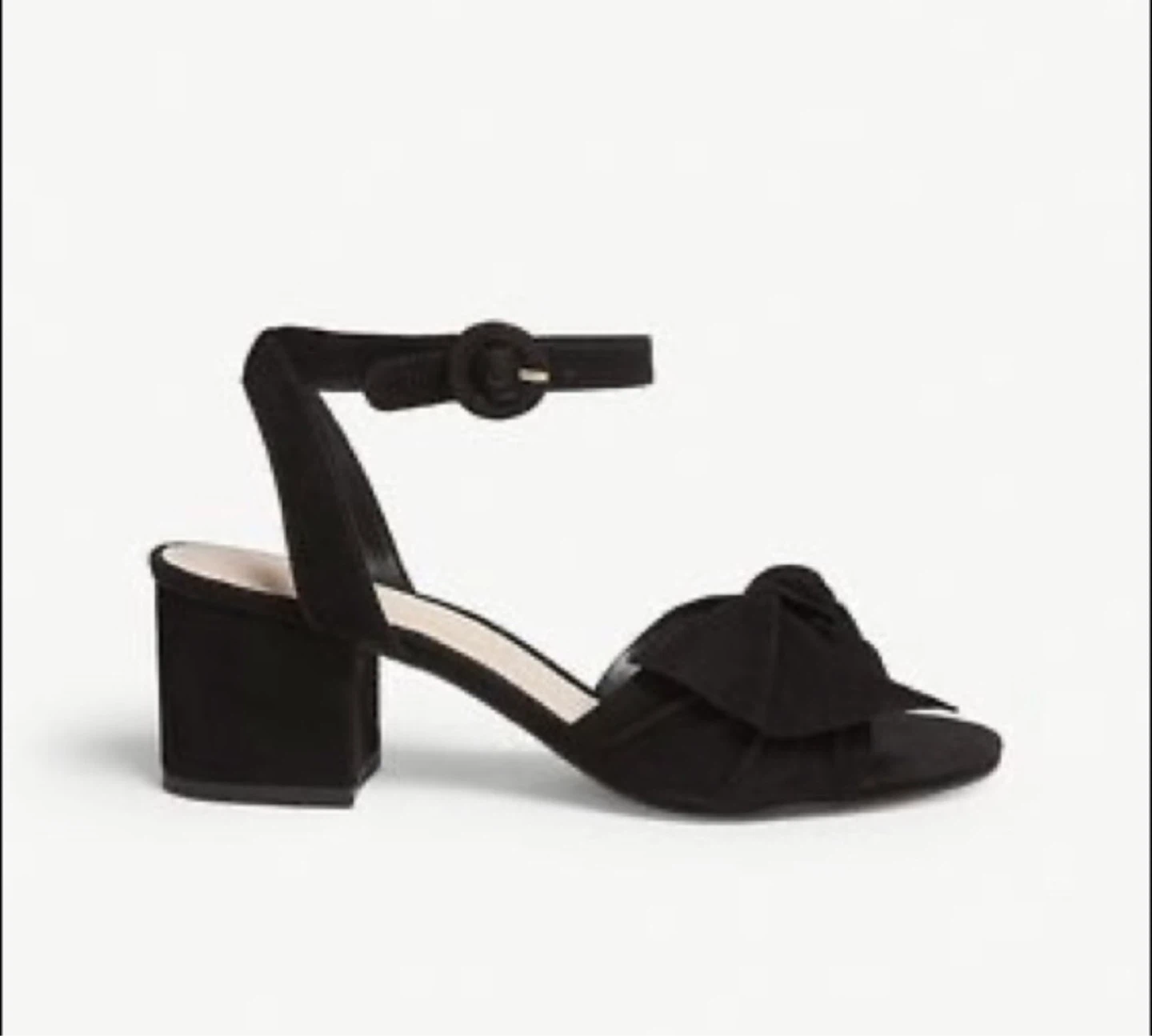ALDO Black Suede Bow Block Heel Sandals - photo 5