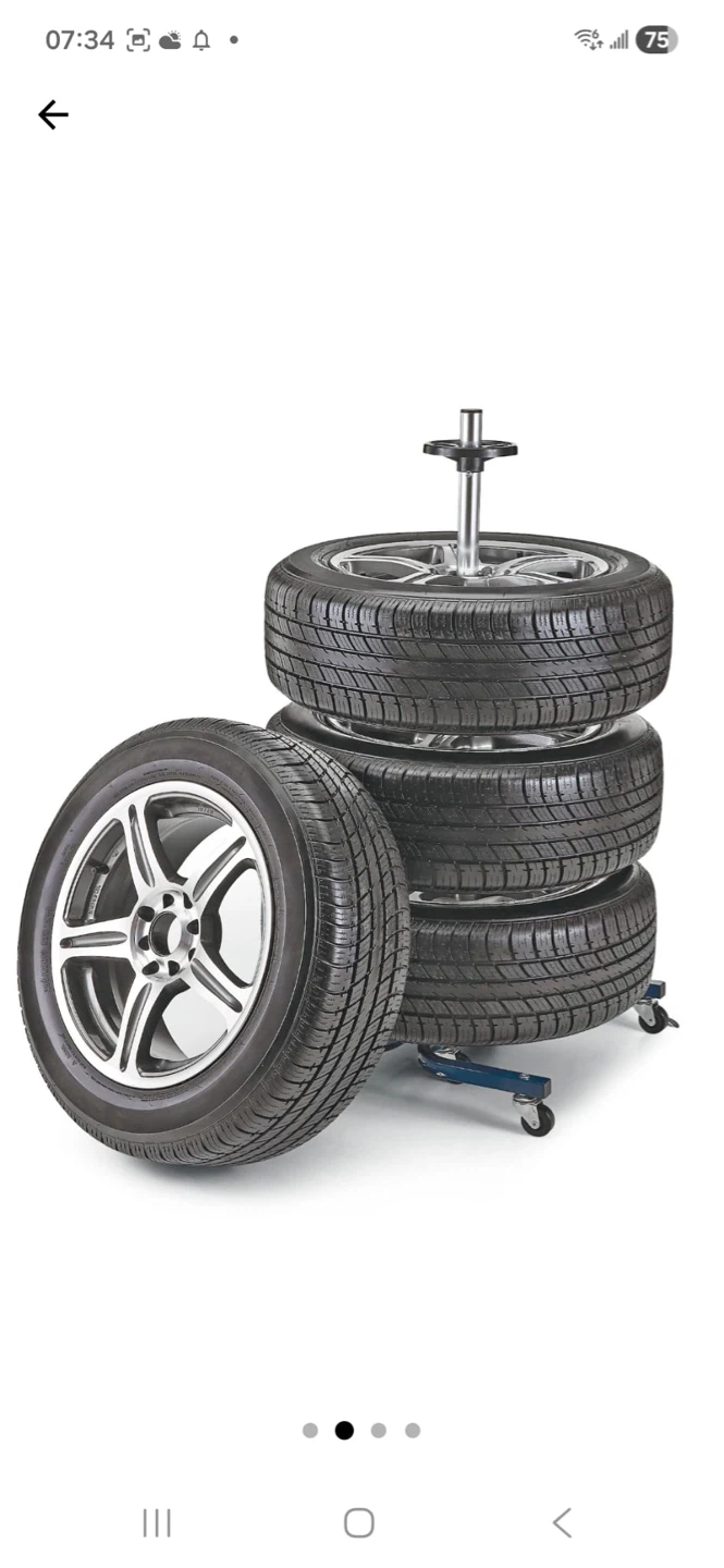 Tire stand with wheels - photo 4