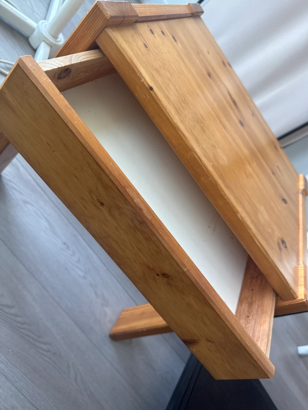 Wooden Side Table with Drawer - photo 2