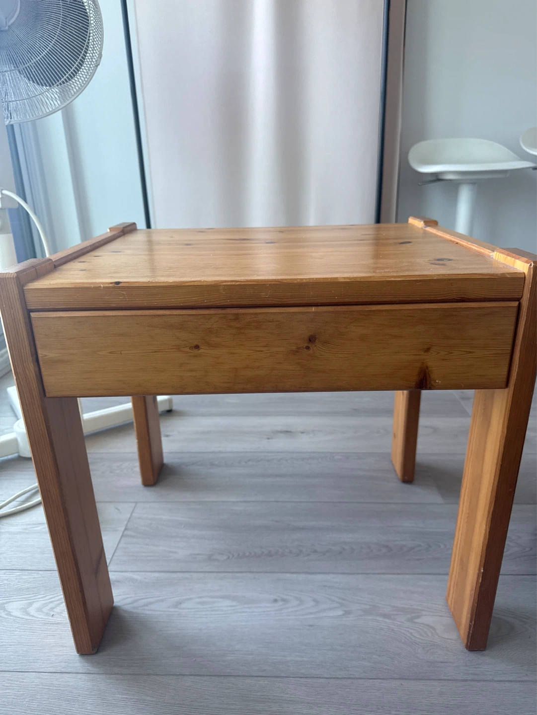 Wooden Side Table with Drawer