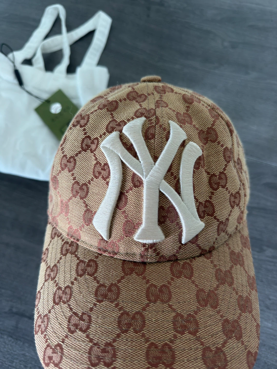 Gucci NY Yankees Logo Baseball Cap Hat - Rare - photo 3