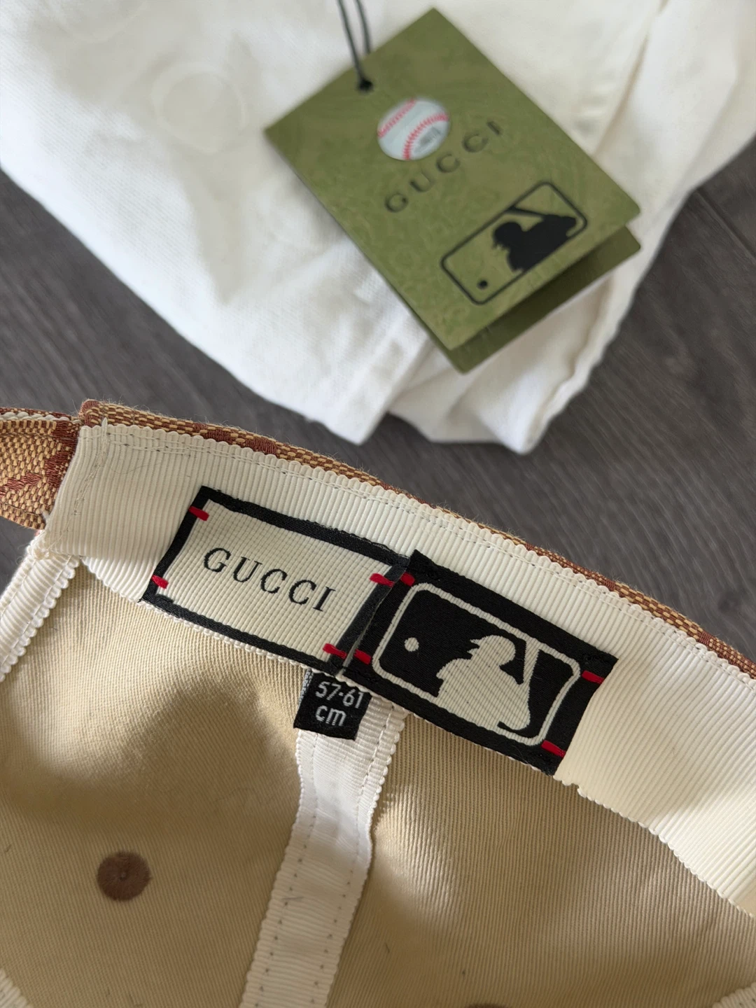 Gucci NY Yankees Logo Baseball Cap Hat - Rare - photo 5