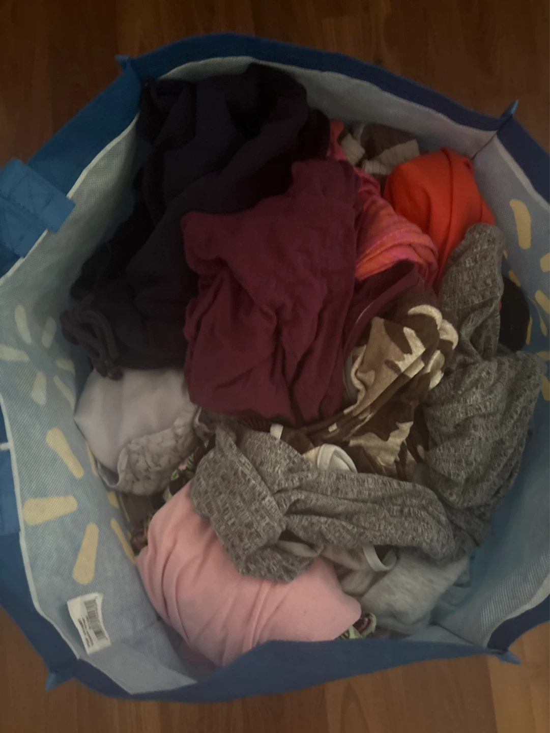Bag of assorted women’s clothing