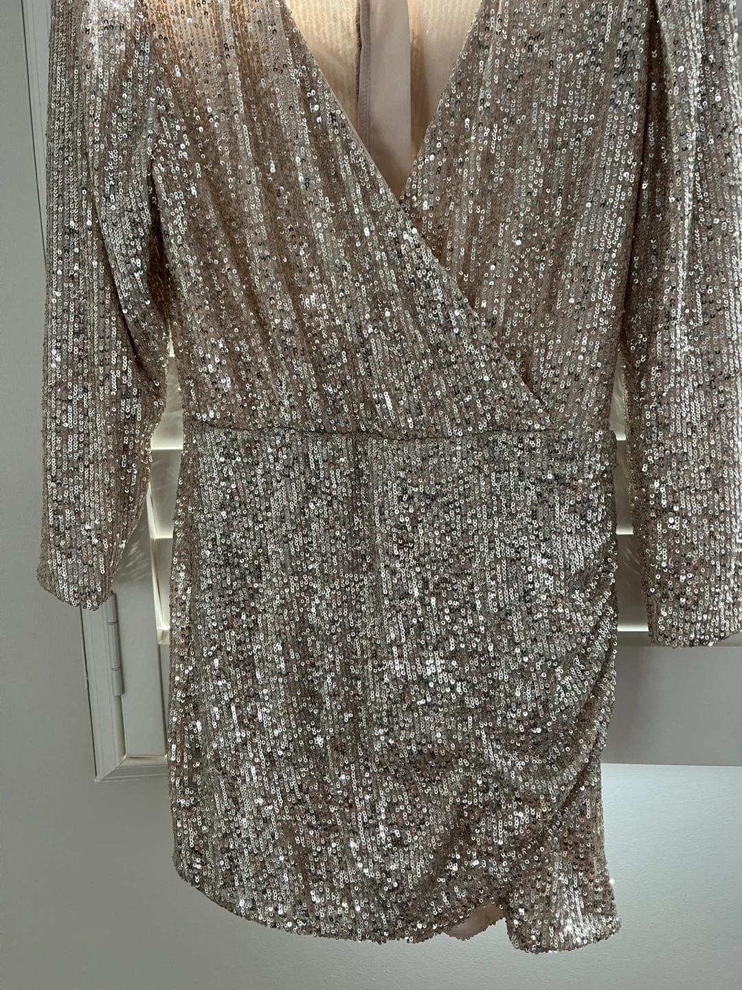 H&M Sequin Wrap Dress Size S