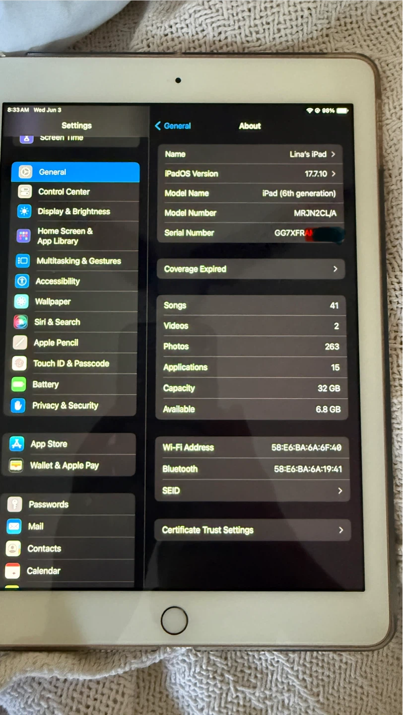 Apple iPad (6th generation) 32GB Gold  with original box - photo 2