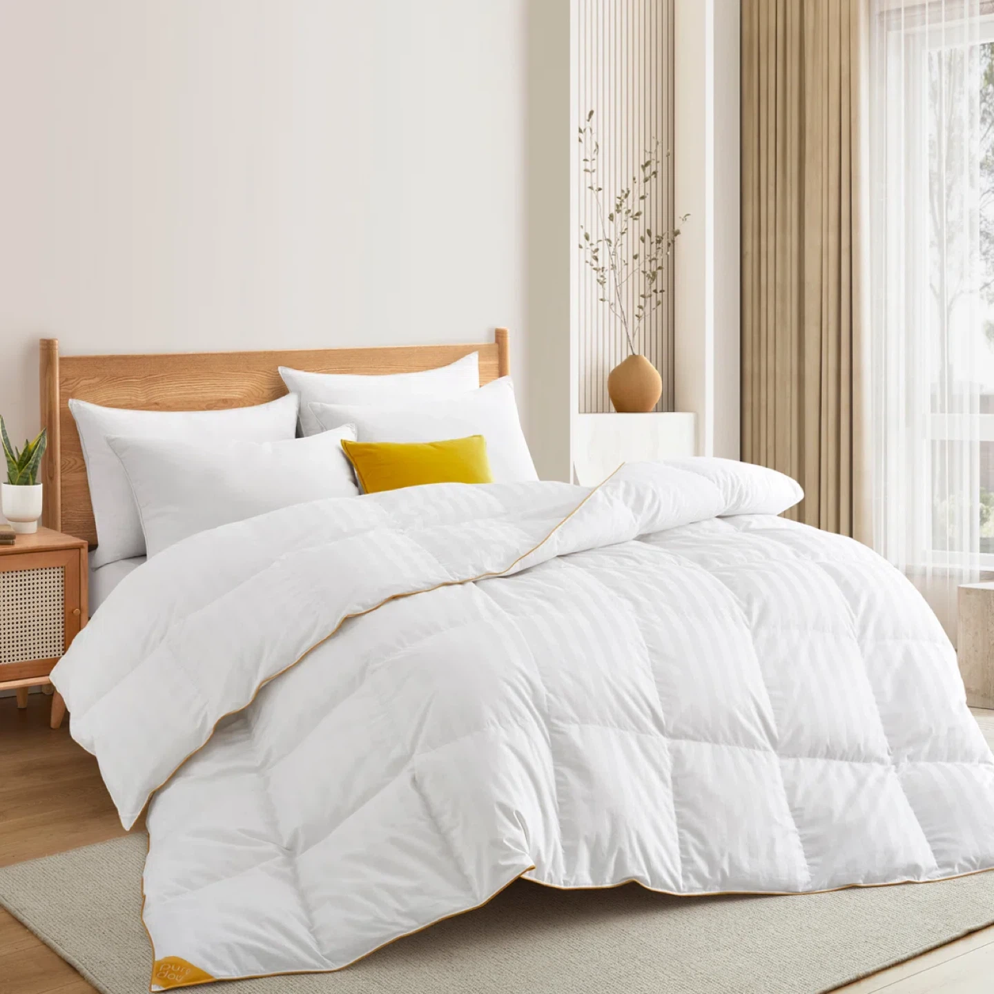 All Season Feather and Down Comforter Twin Size - photo 2