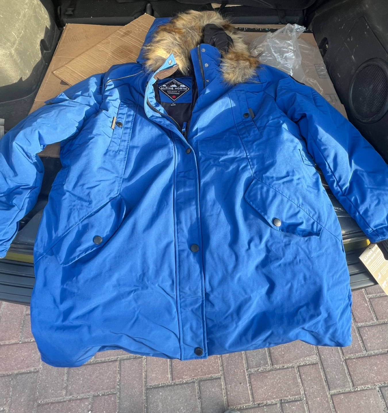 Alpine North Blue Winter Parka Jacket