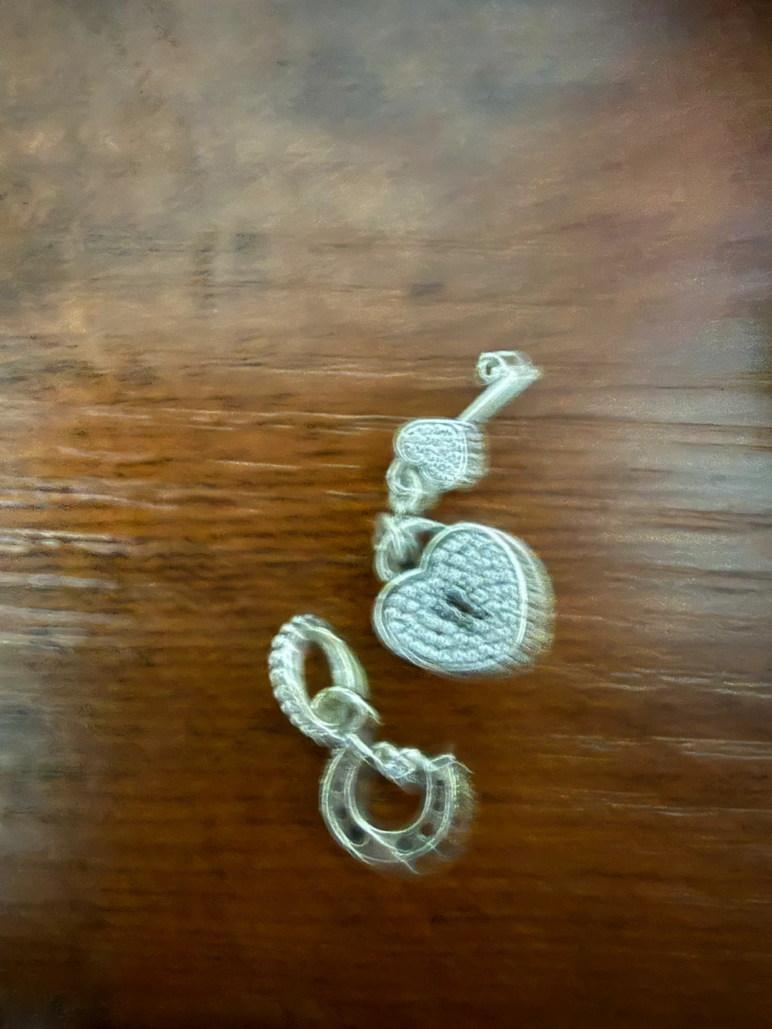 Pandora Heart Lock and Key Charm with Horseshoe - photo 3