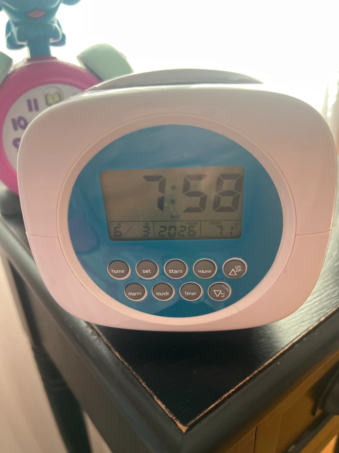 Kids Digital Alarm Clock w/ Temperature Display