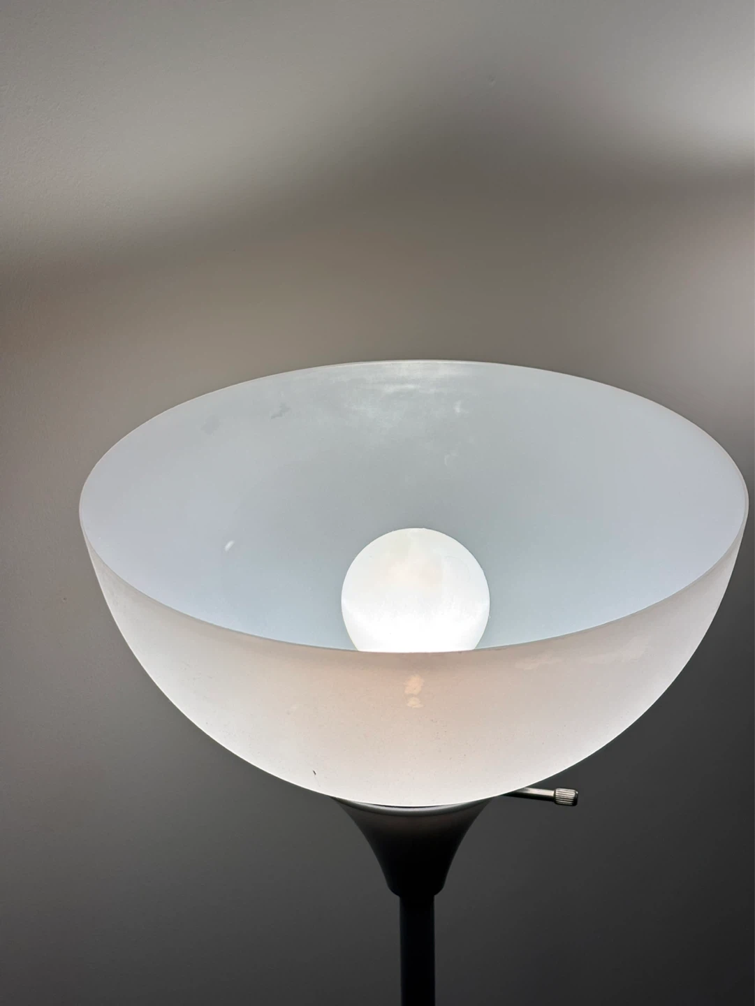 Pair of Floor Lamps with Frosted Shades - photo 3