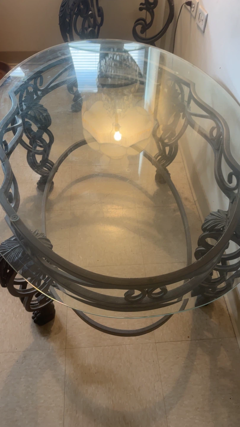 Vintage Crystal Chandelier Table Lamp