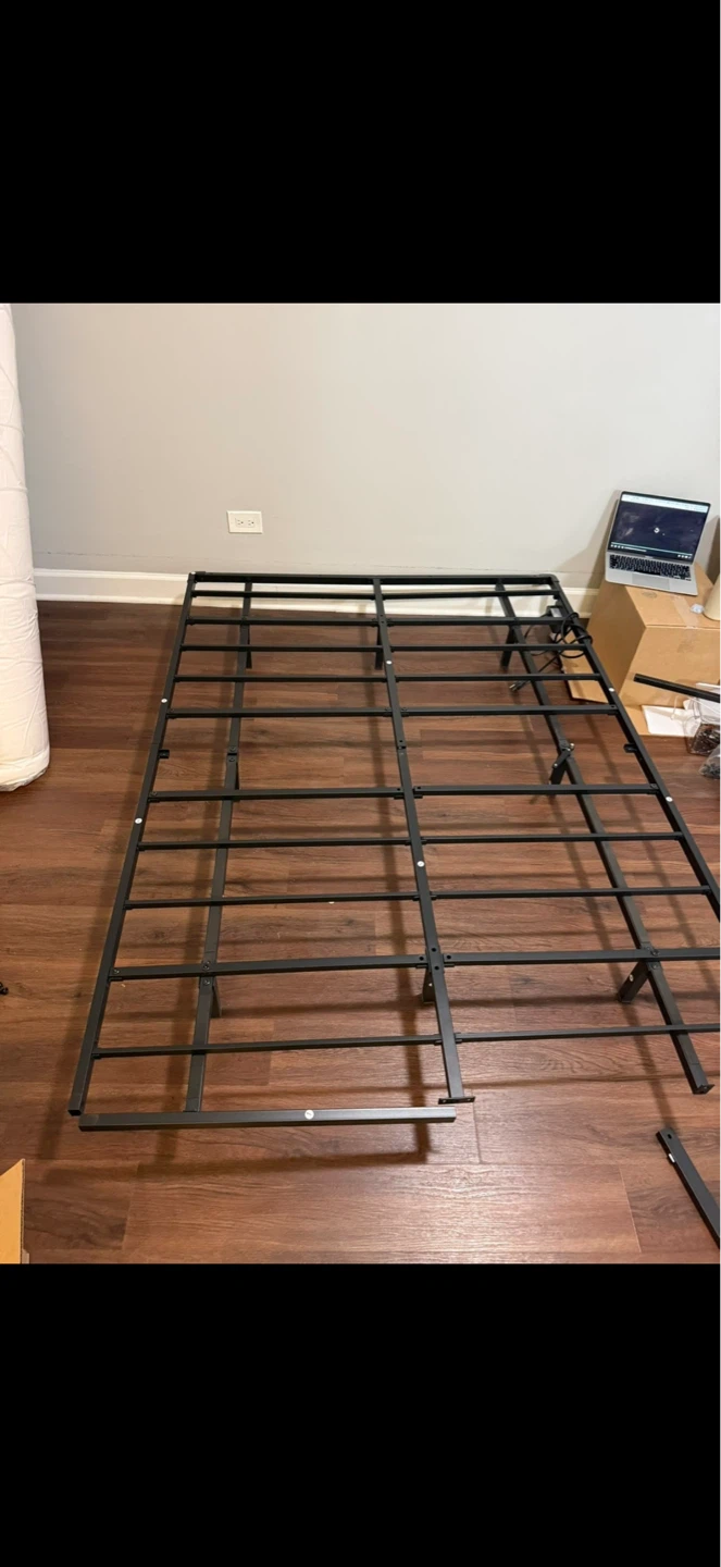 Full Size Metal Bed Frame with LED lights - photo 3