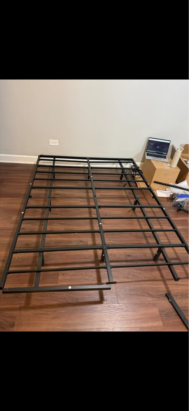 Full Size Metal Bed Frame with LED lights - photo 2