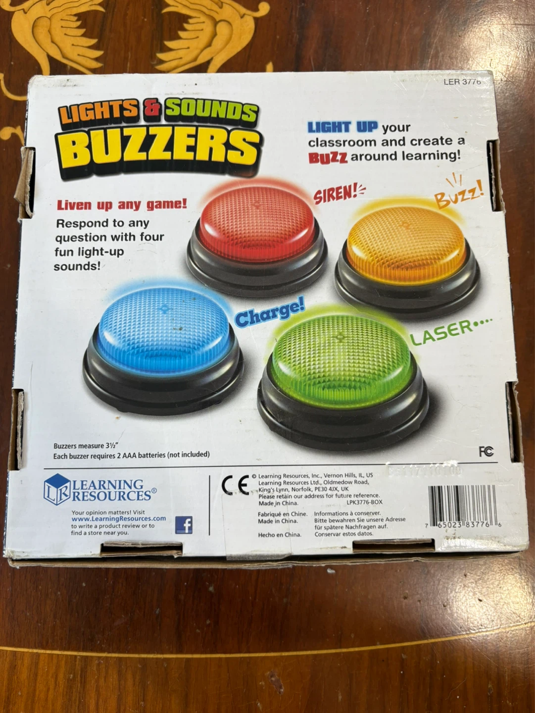 Learning Resources Lights & Sounds Buzzers Set of 4 - photo 2