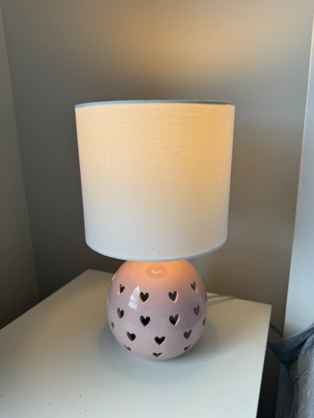 Pink Heart Ceramic Table Lamp - photo 3