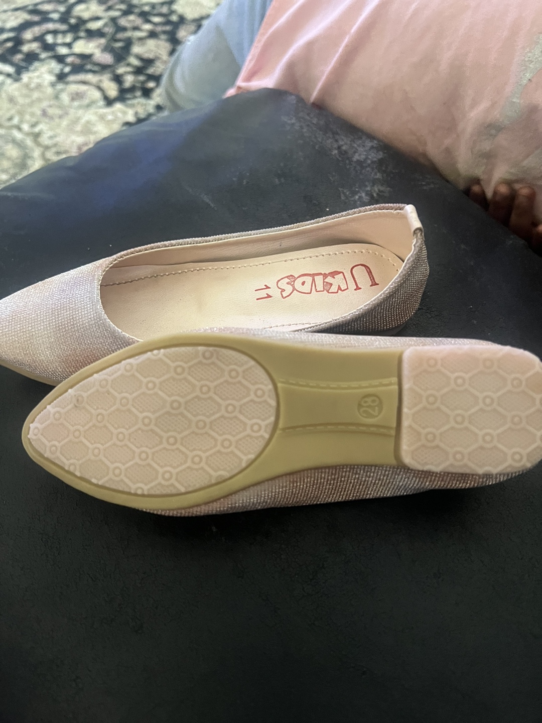 U Kids Glitter Ballet Flats Size 11 - photo 4