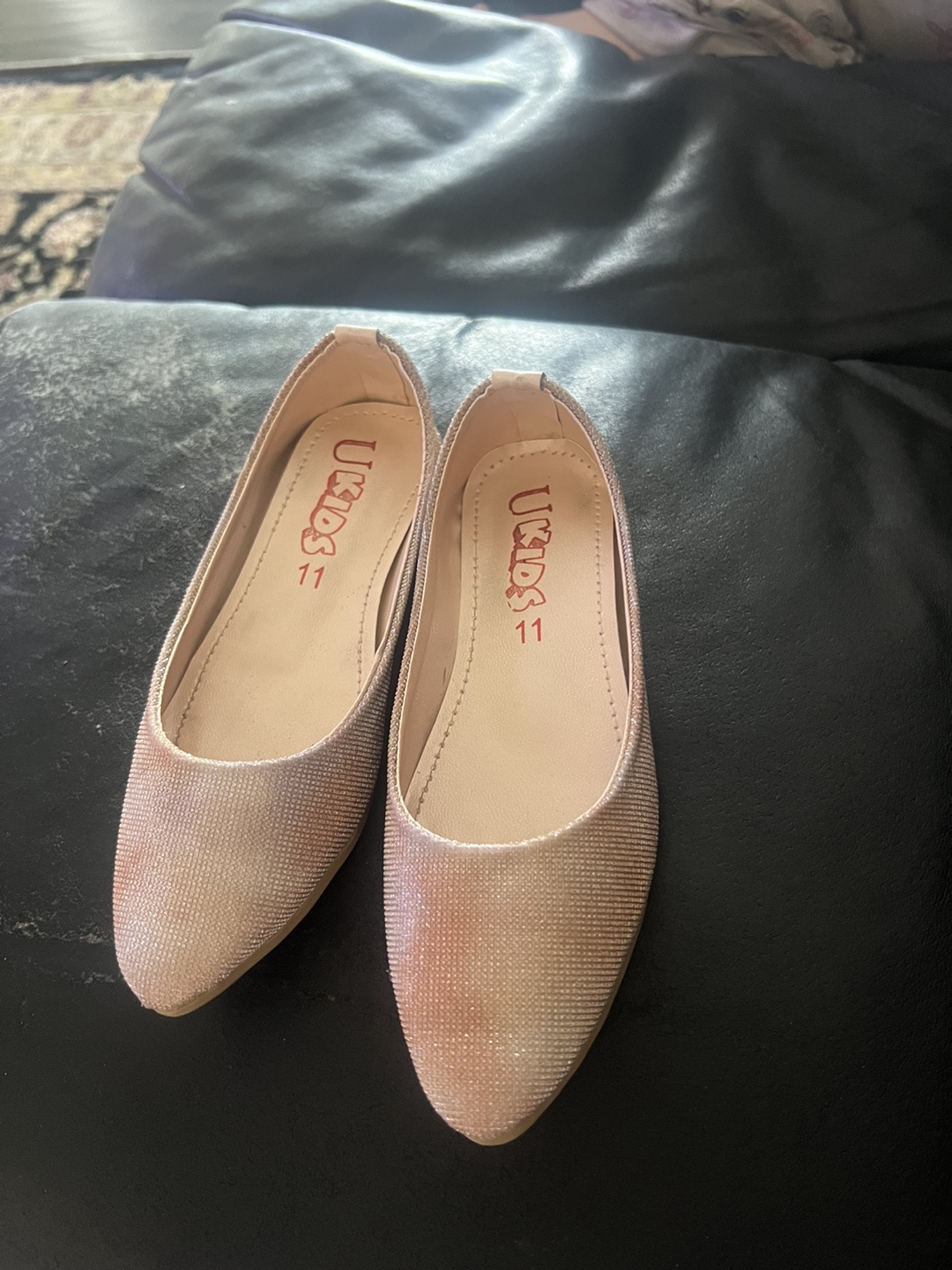 U Kids Glitter Ballet Flats Size 11