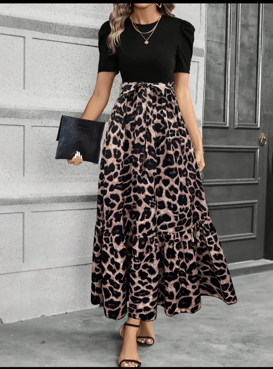 Women's Leopard Print Dress xxl size