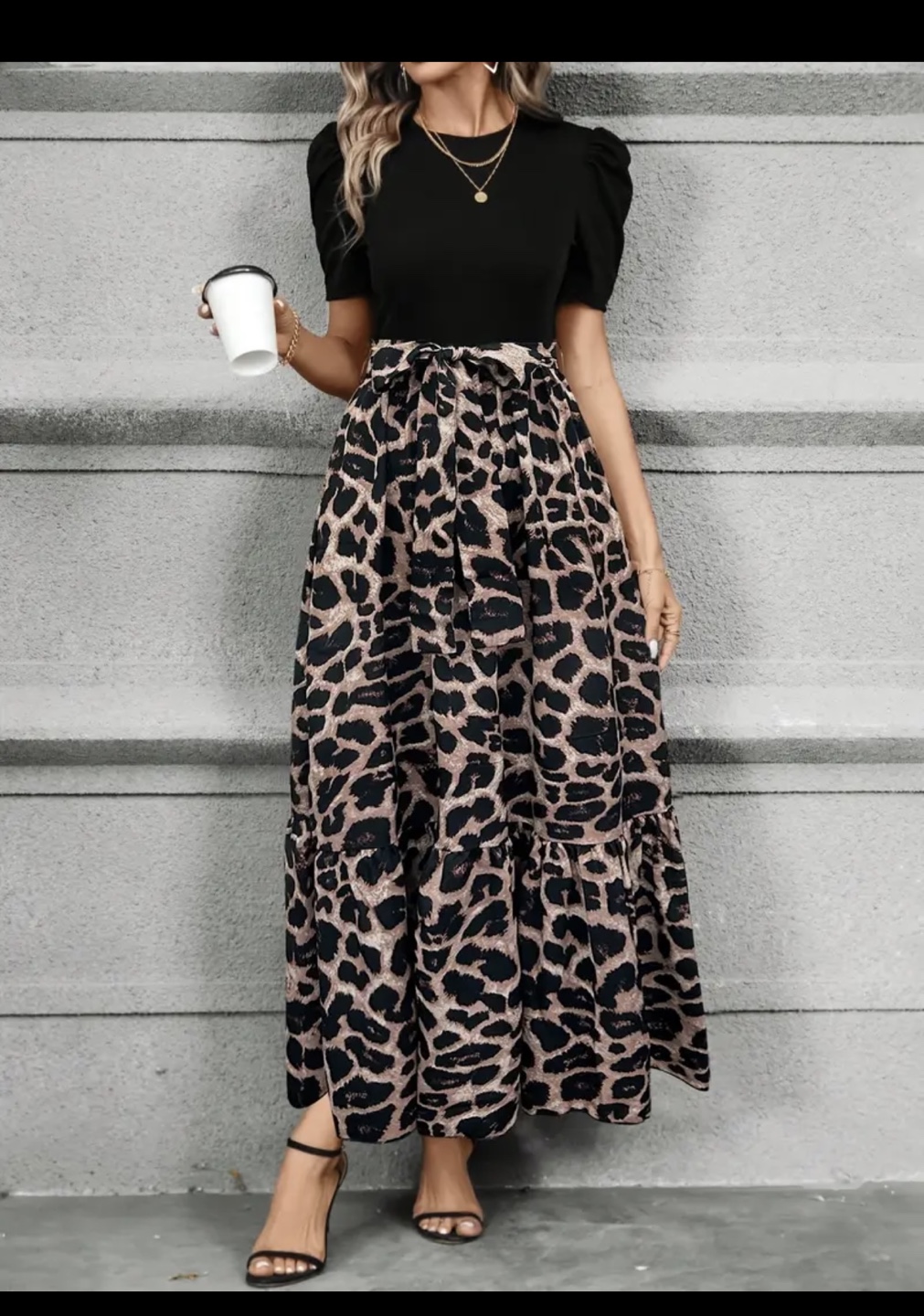 Women's Leopard Print Dress xxl size - photo 2