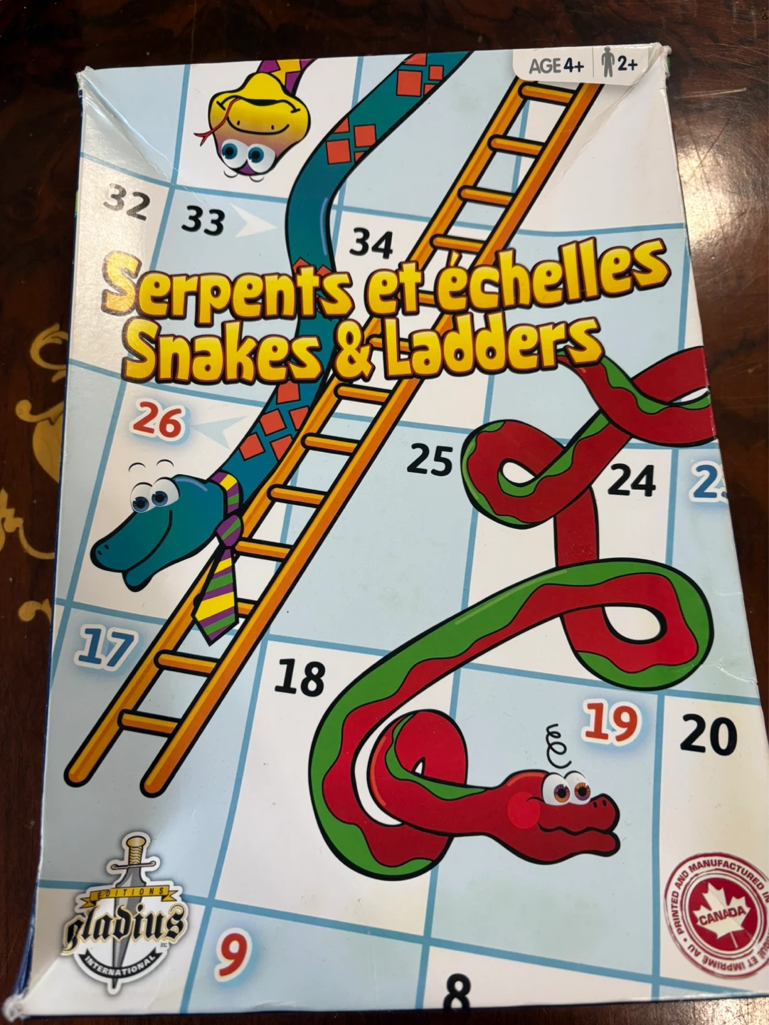 Gladivs Snakes & Ladders Board Game
