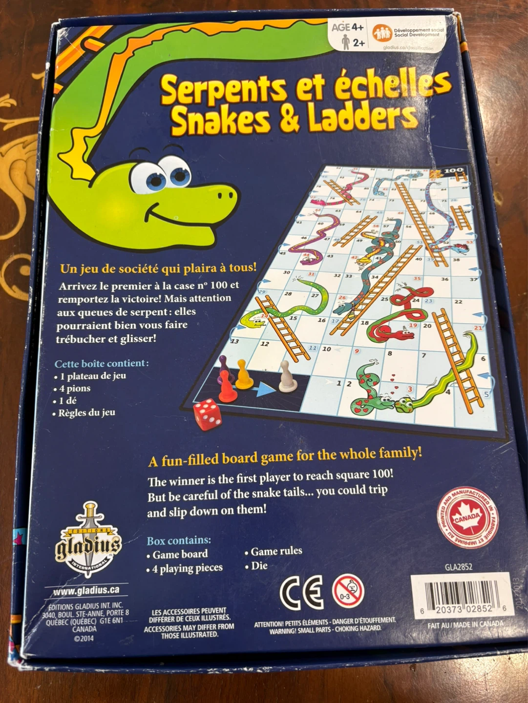 Gladivs Snakes & Ladders Board Game - photo 2