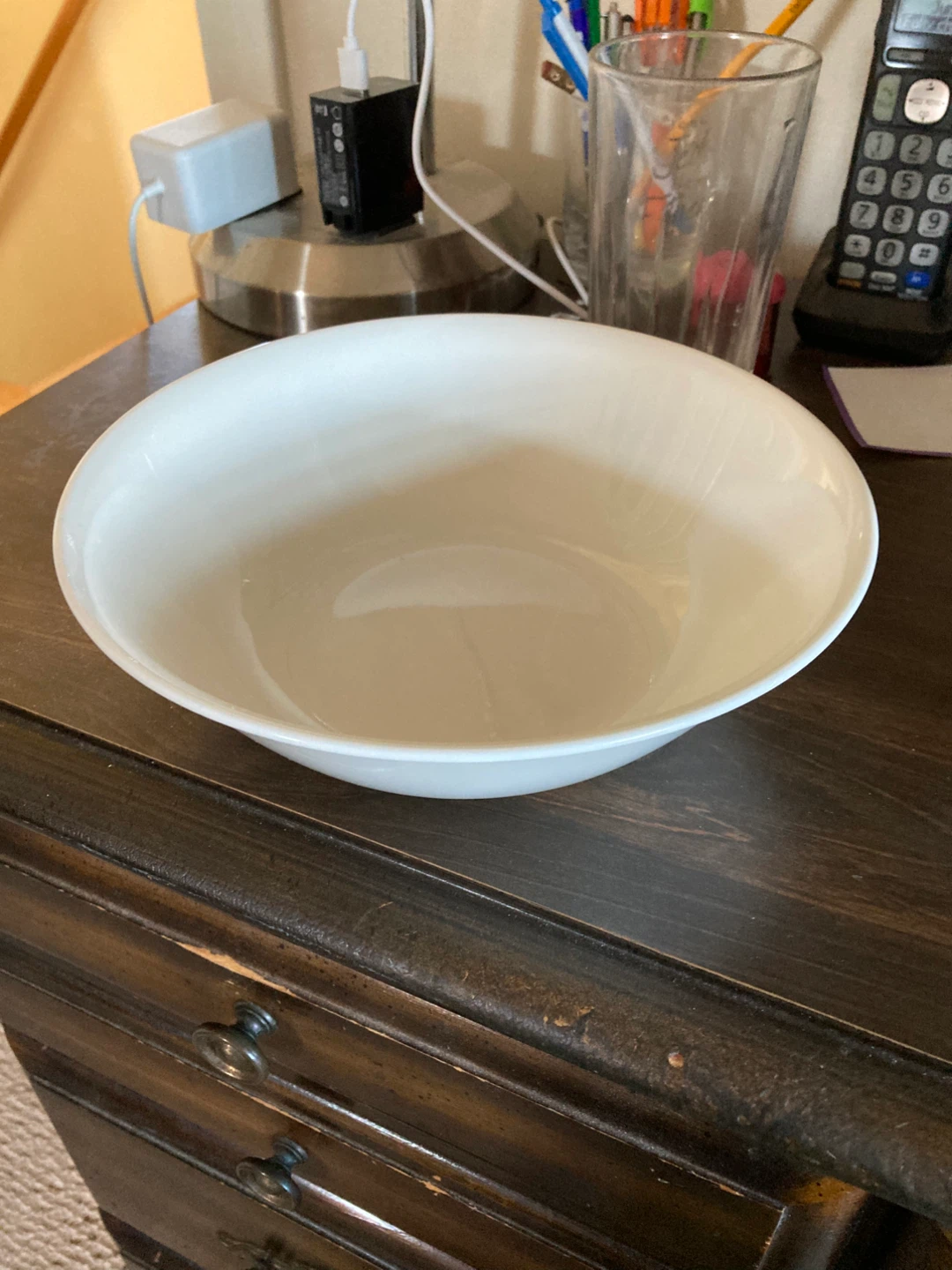 White Serving Bowl