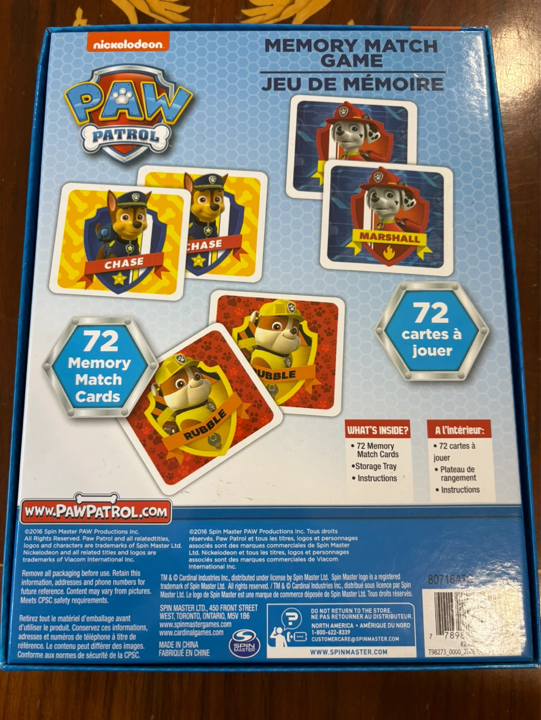 Nickelodeon Paw Patrol Memory Match Game - photo 2