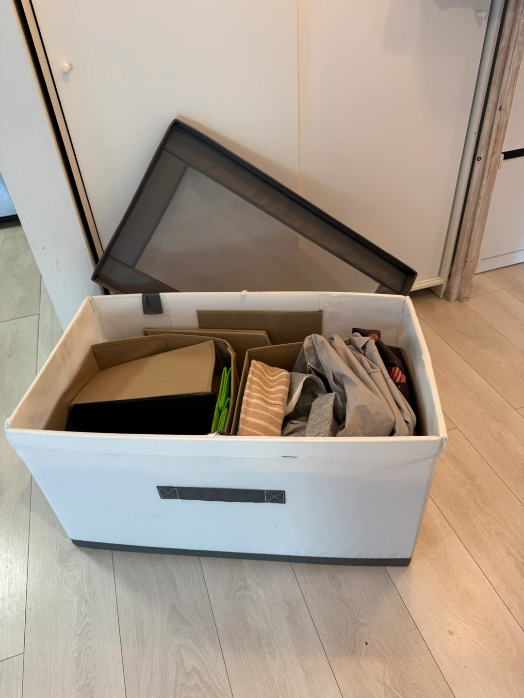Fabric Storage Bin with Lid plus a lot of organizers