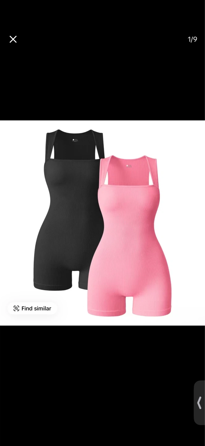 Ribbed Bodysuit Set - Black & White
