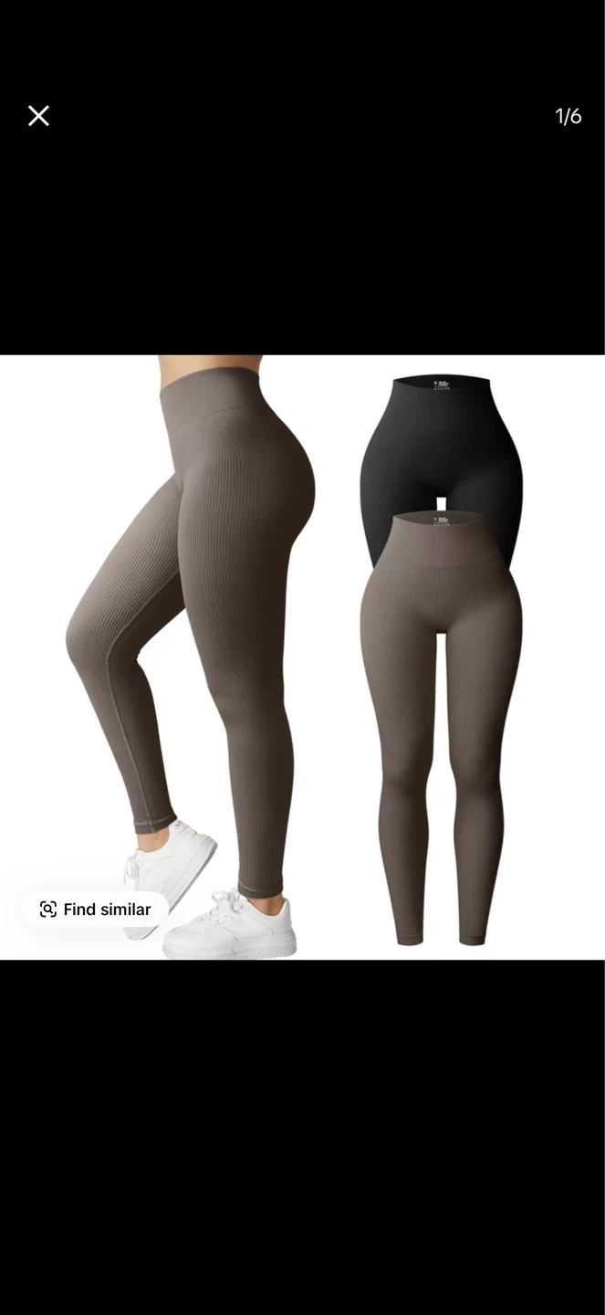Ribbed High Waist Leggings - photo 5