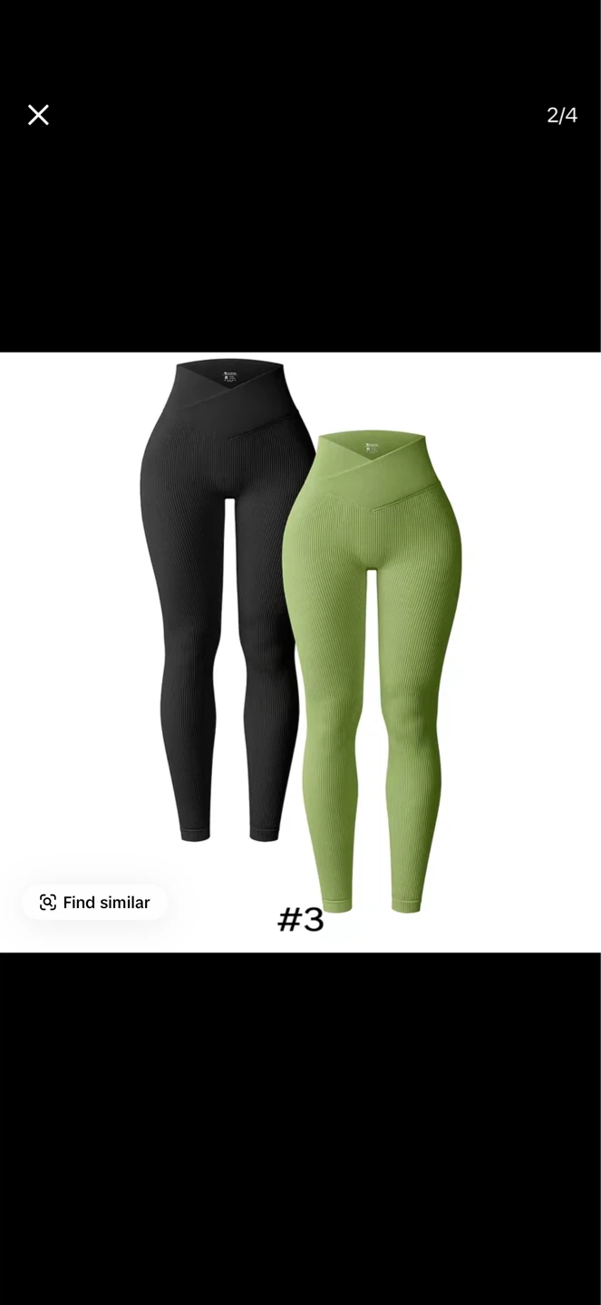 Ribbed High Waist Leggings - photo 4