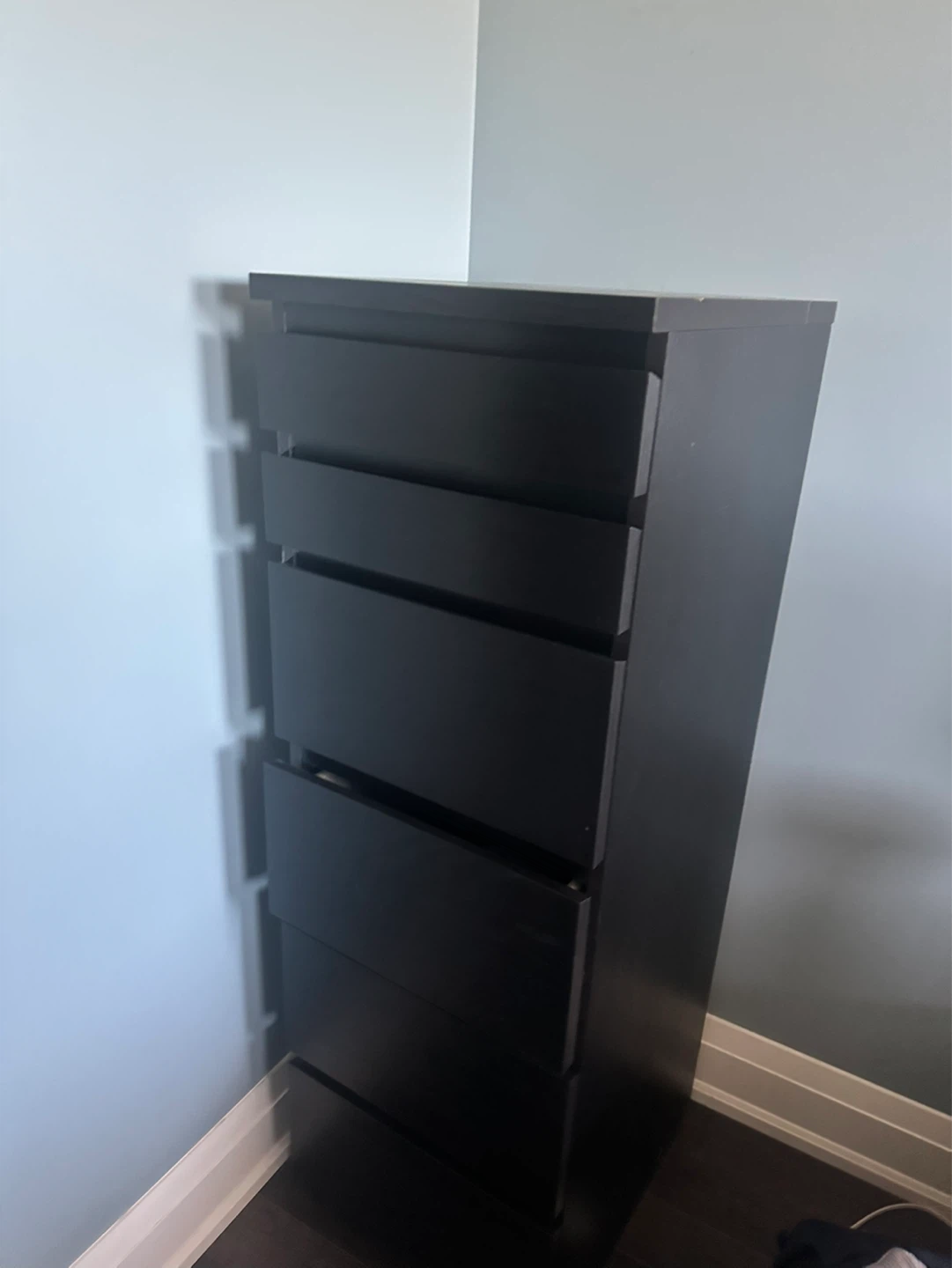 Black 7-Drawer Tall Dresser - photo 2