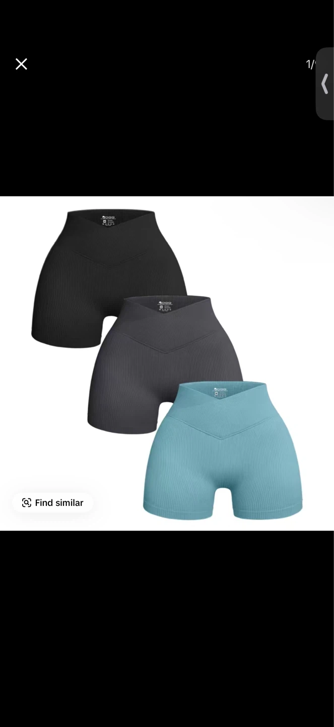 Seamless Ribbed V-Waist Biker Shorts