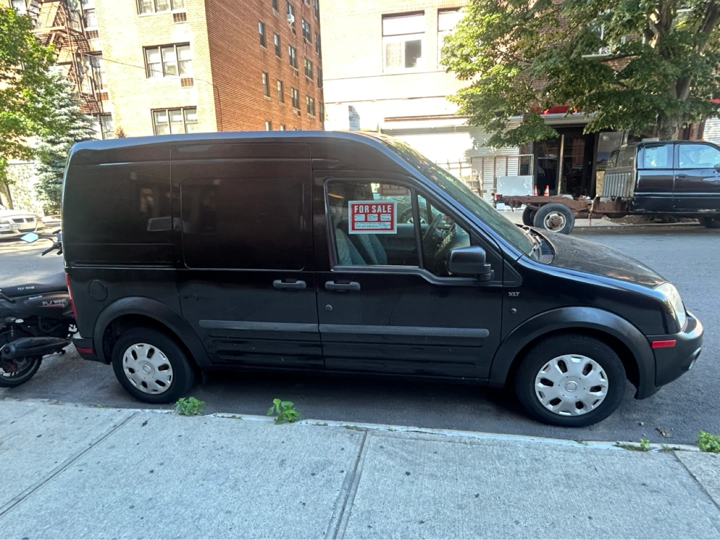 Black Ford Transit Connect Van