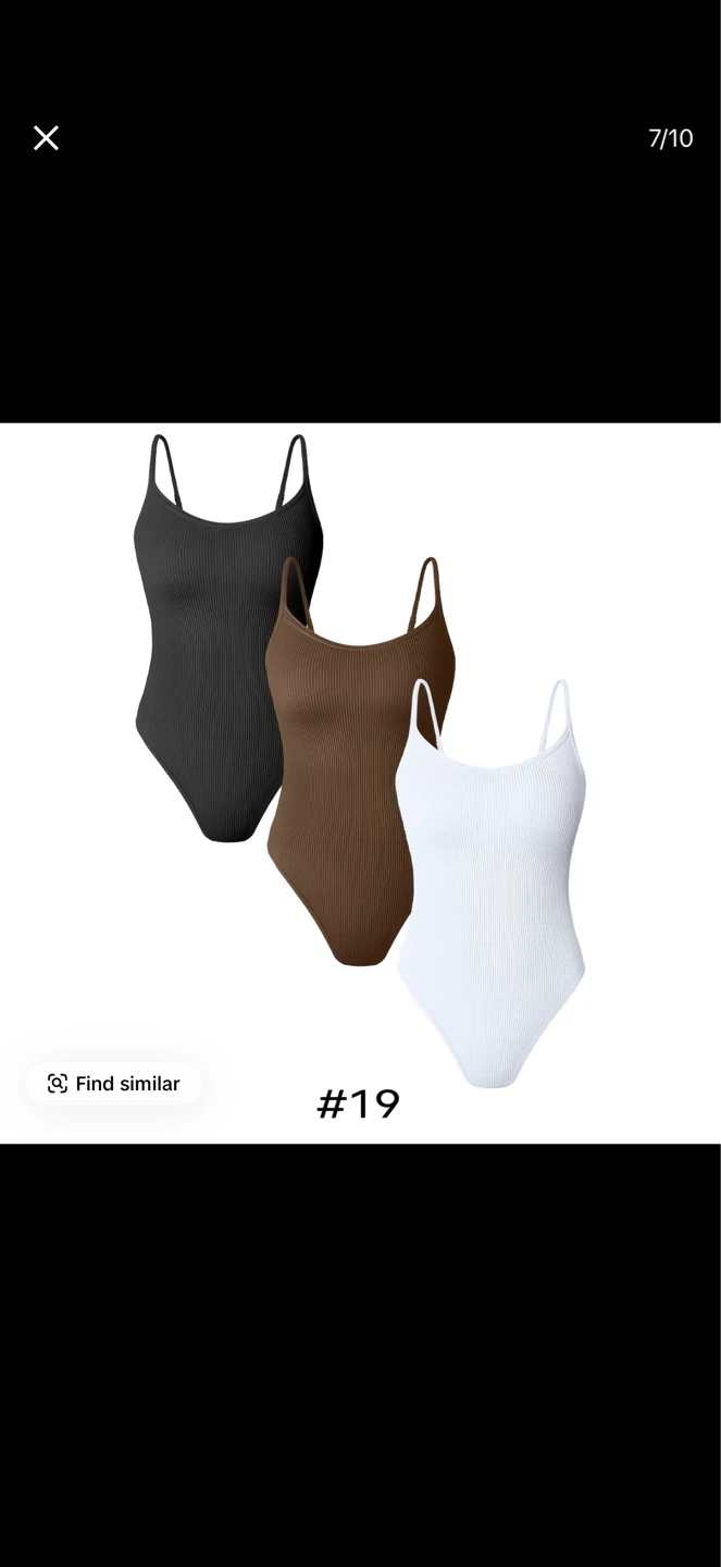 Women's Ribbed Bodysuit 3-Pack - photo 5
