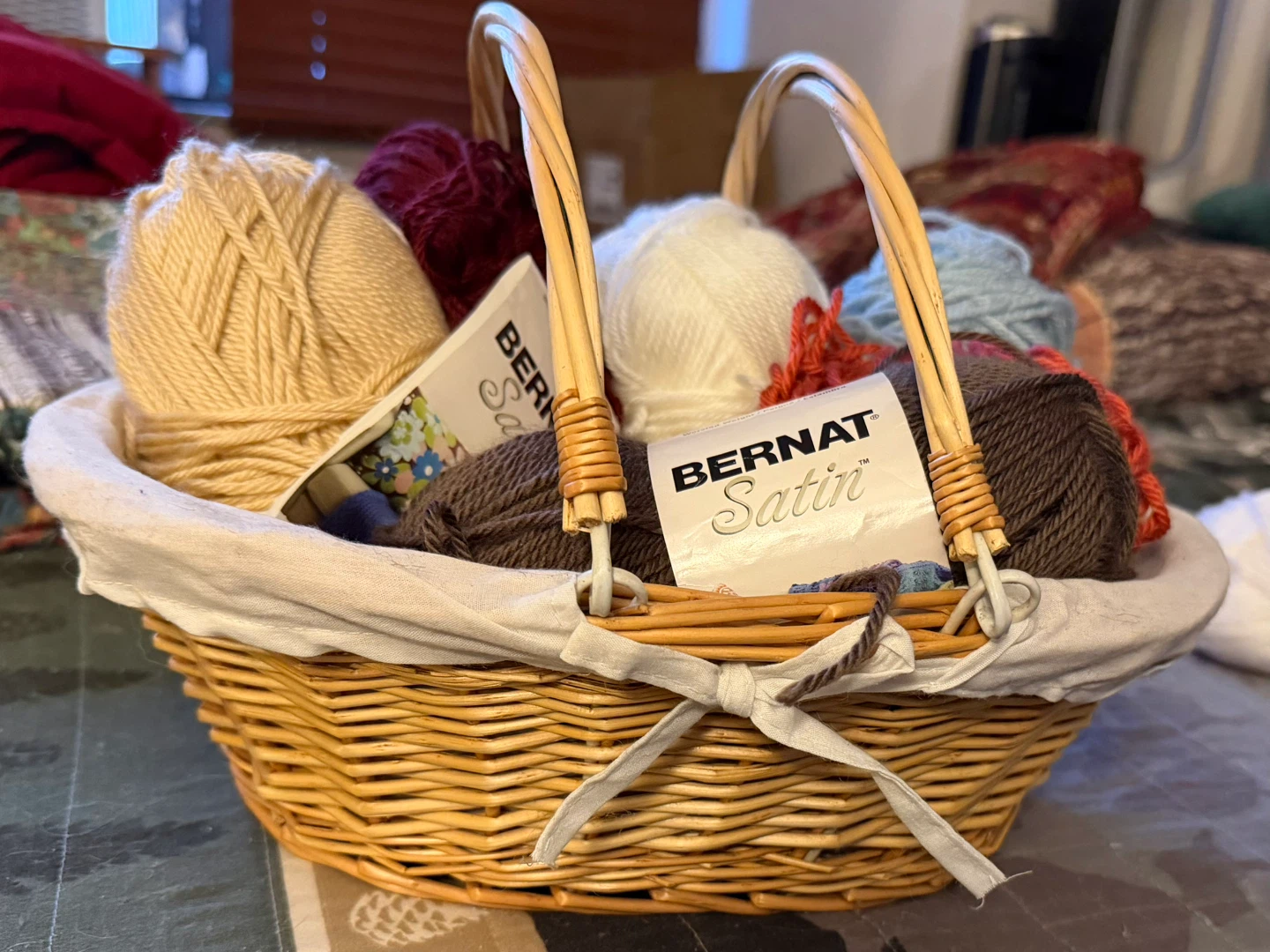 Basket with handles