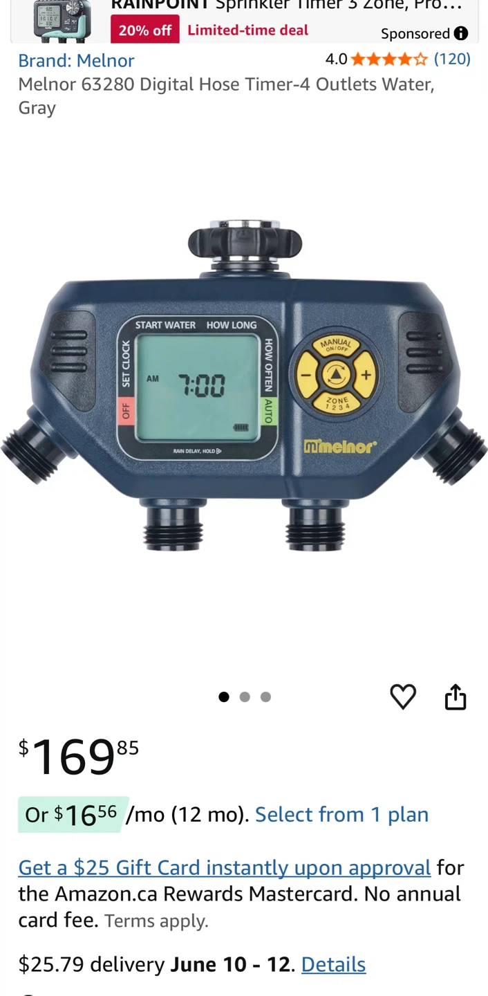 Melnor Aquatek 4 Water Timer