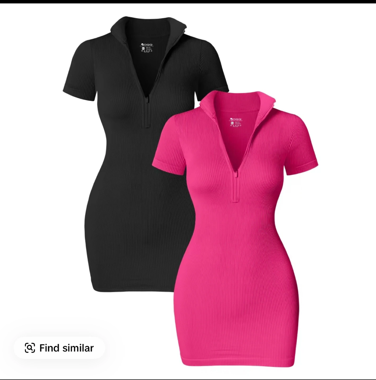 Ribbed Knit Mini Dress - 2 Pack
