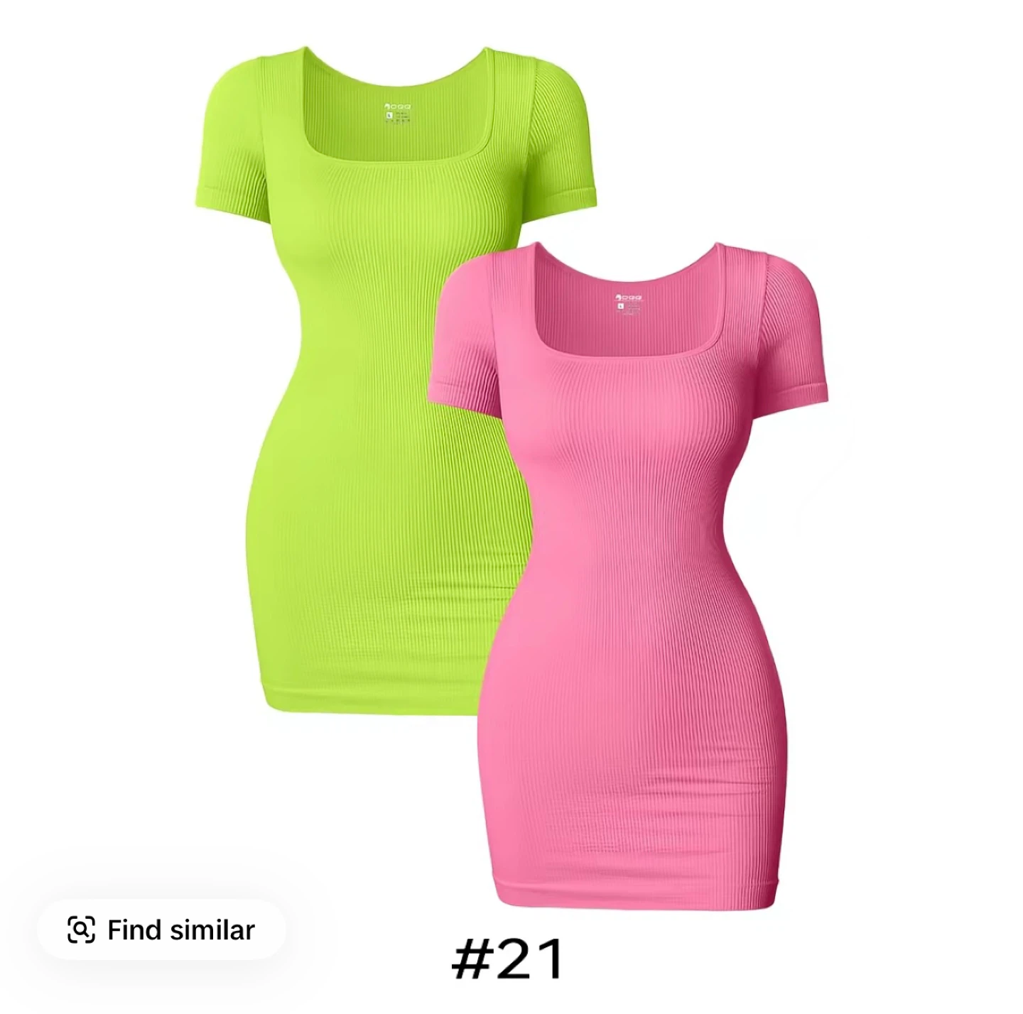 Ribbed Knit Mini Dress - 2 Pack - photo 3