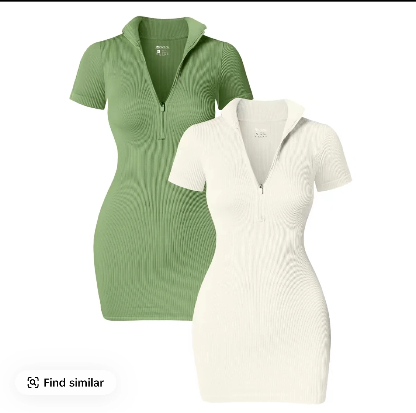 Ribbed Knit Mini Dress - 2 Pack - photo 2