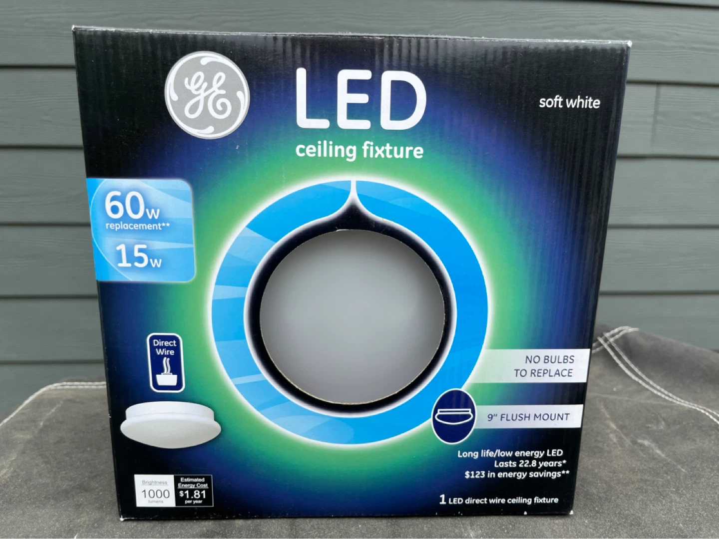 Brand New GE LED 1000 Lumens Soft White 9 Inch Ceiling Fixture - photo 3