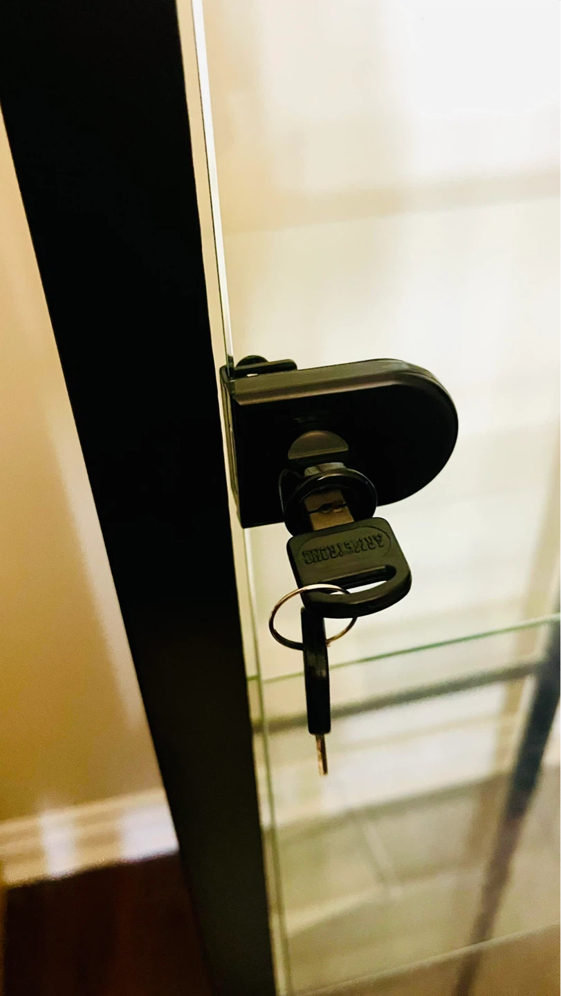 Glass Display Cabinet with Lock - photo 2