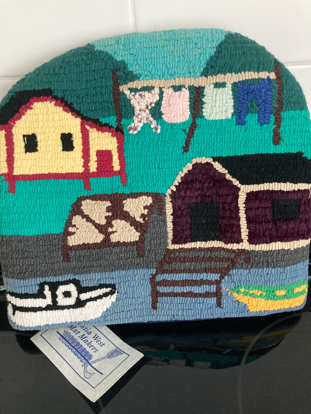 Handmade Newfoundland Tea Cosy Scene Mat