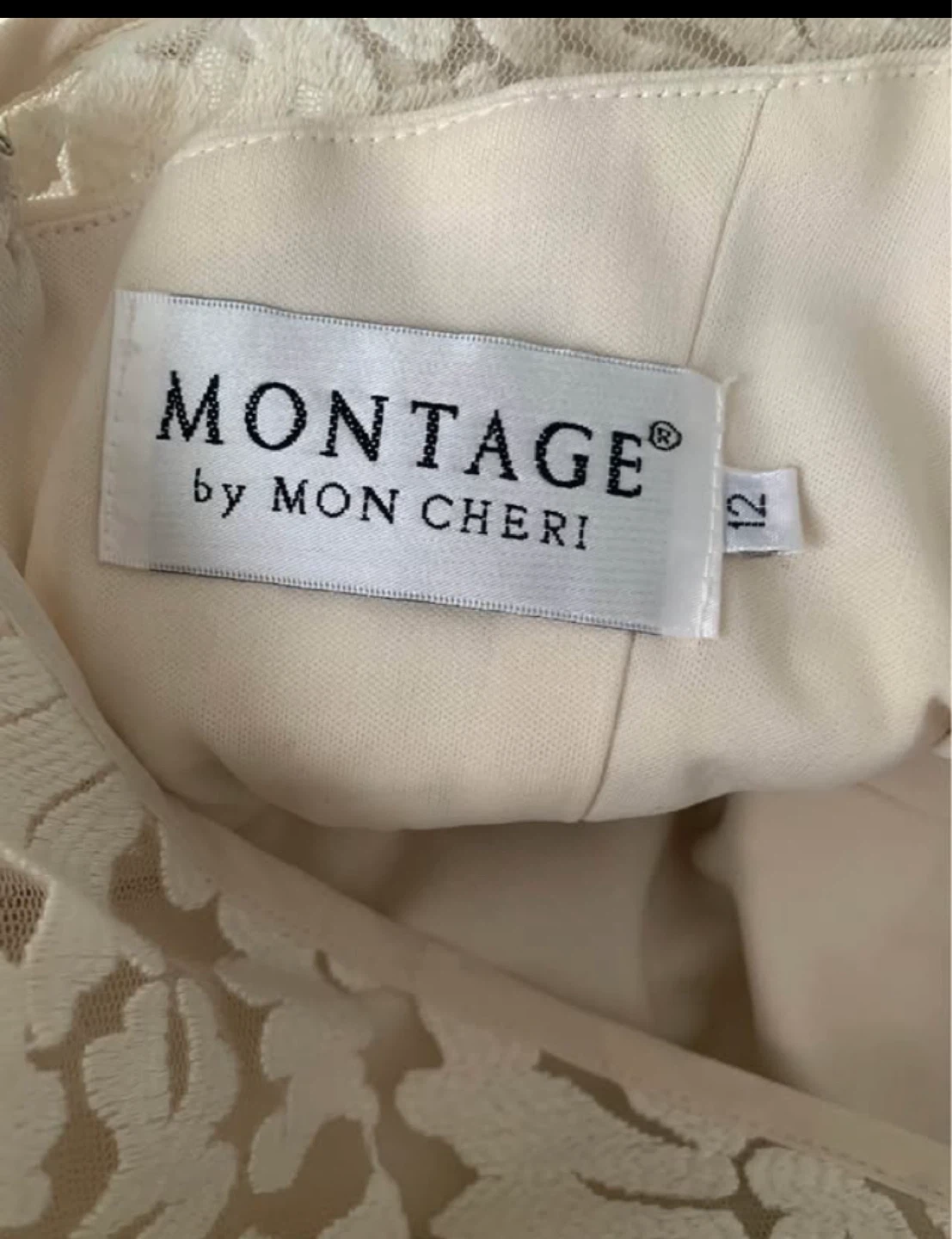 Montage by Mon Cheri Lace Wedding Dress Size 12 - photo 4