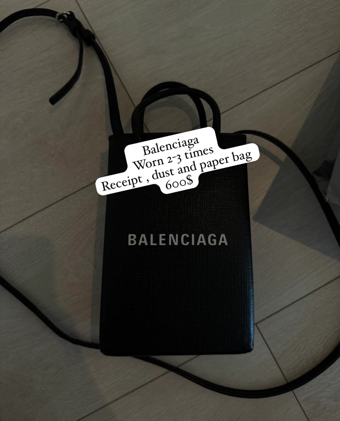 Balenciaga Black Leather bag
