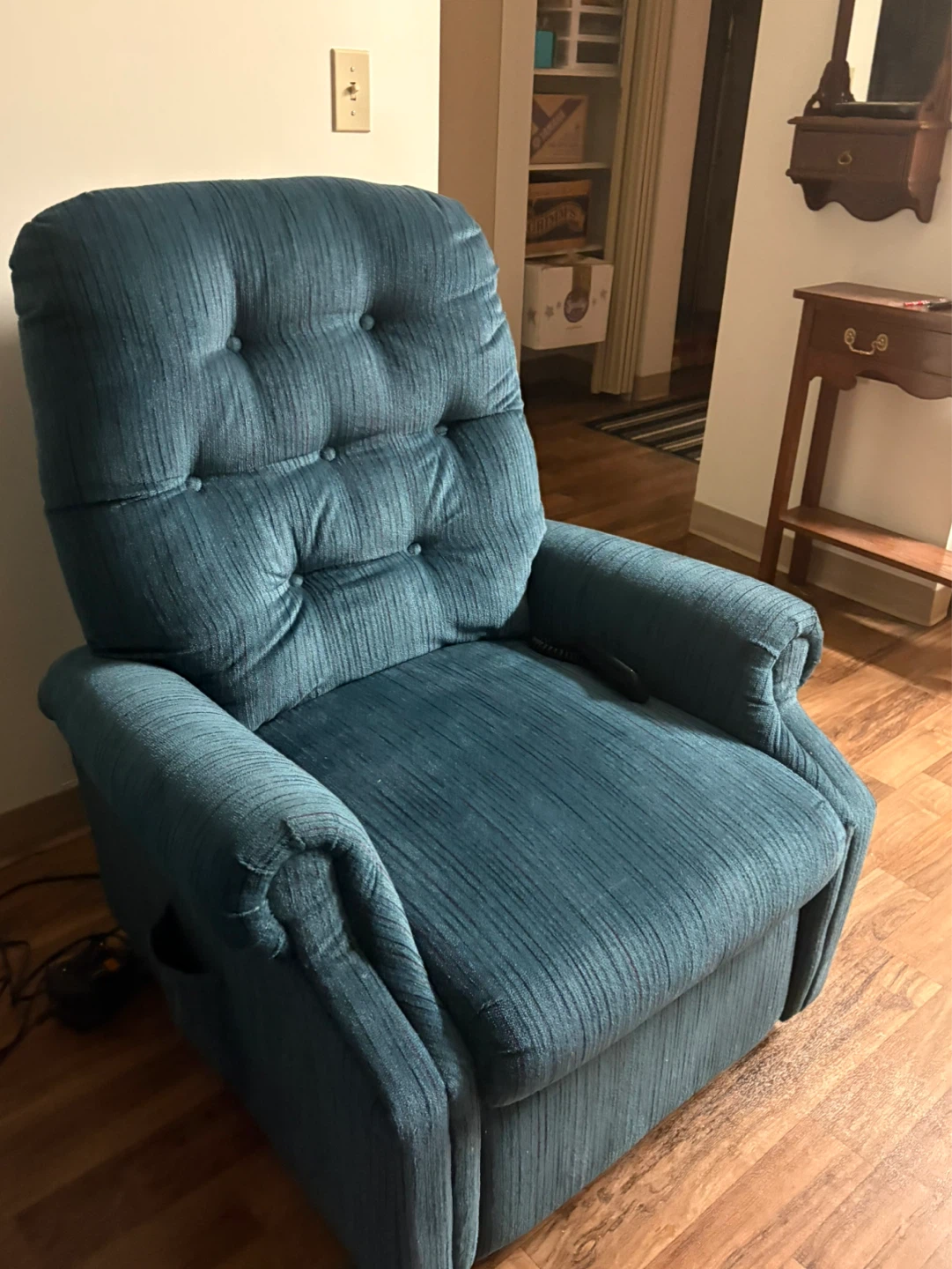 Teal Power Recliner Chair