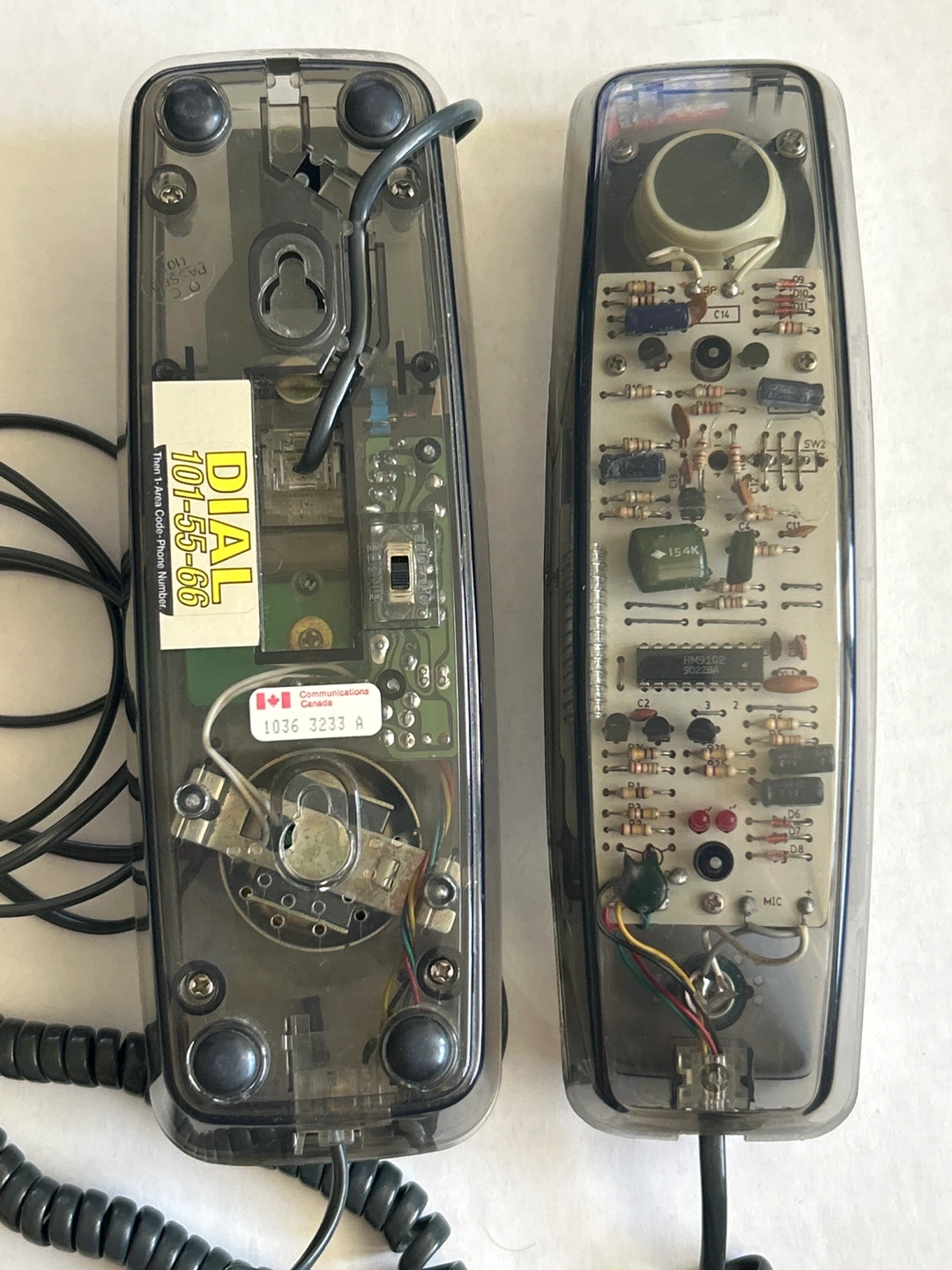 Clear Smoky Grey Retro Lone Star Telephone - photo 3